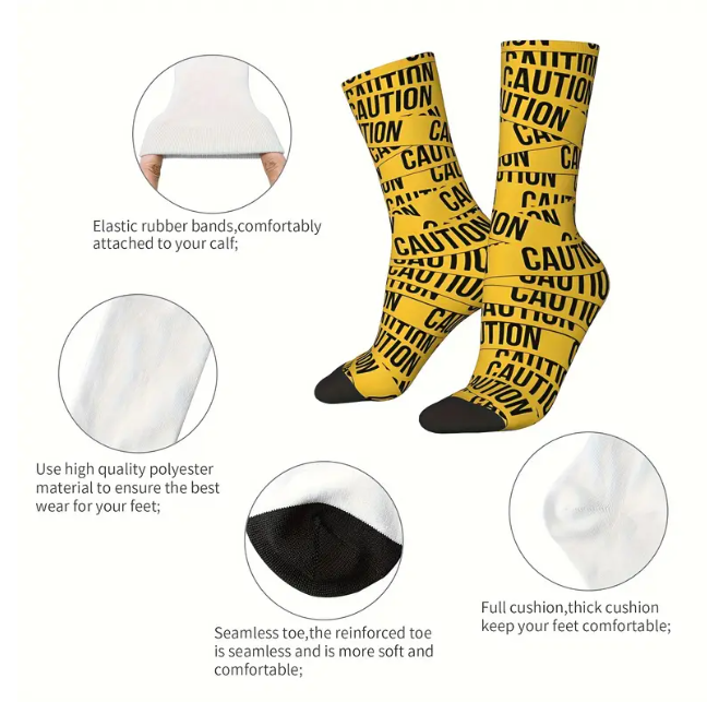 CAUTION SOCKS