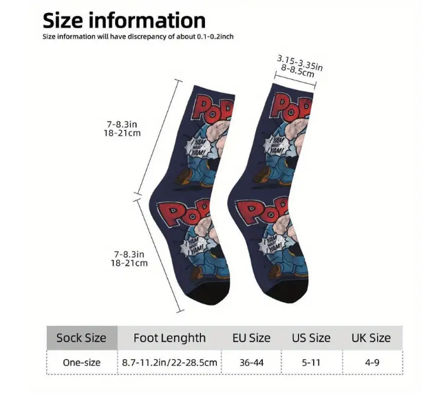 POPEYE SOCKS RUNNING