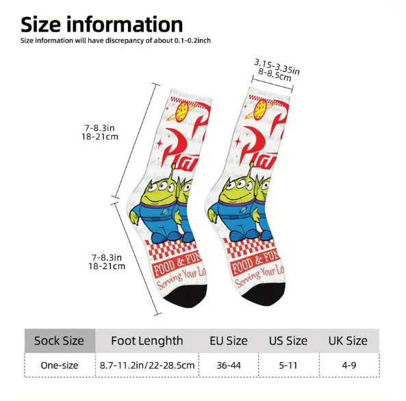 PIZZA PLANET SOCKS