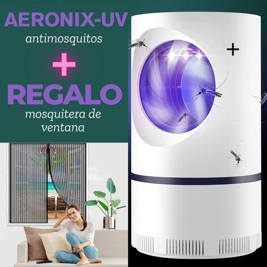 Antimosquitos AeroNix-UV + Mosquitera de ventana de REGALO